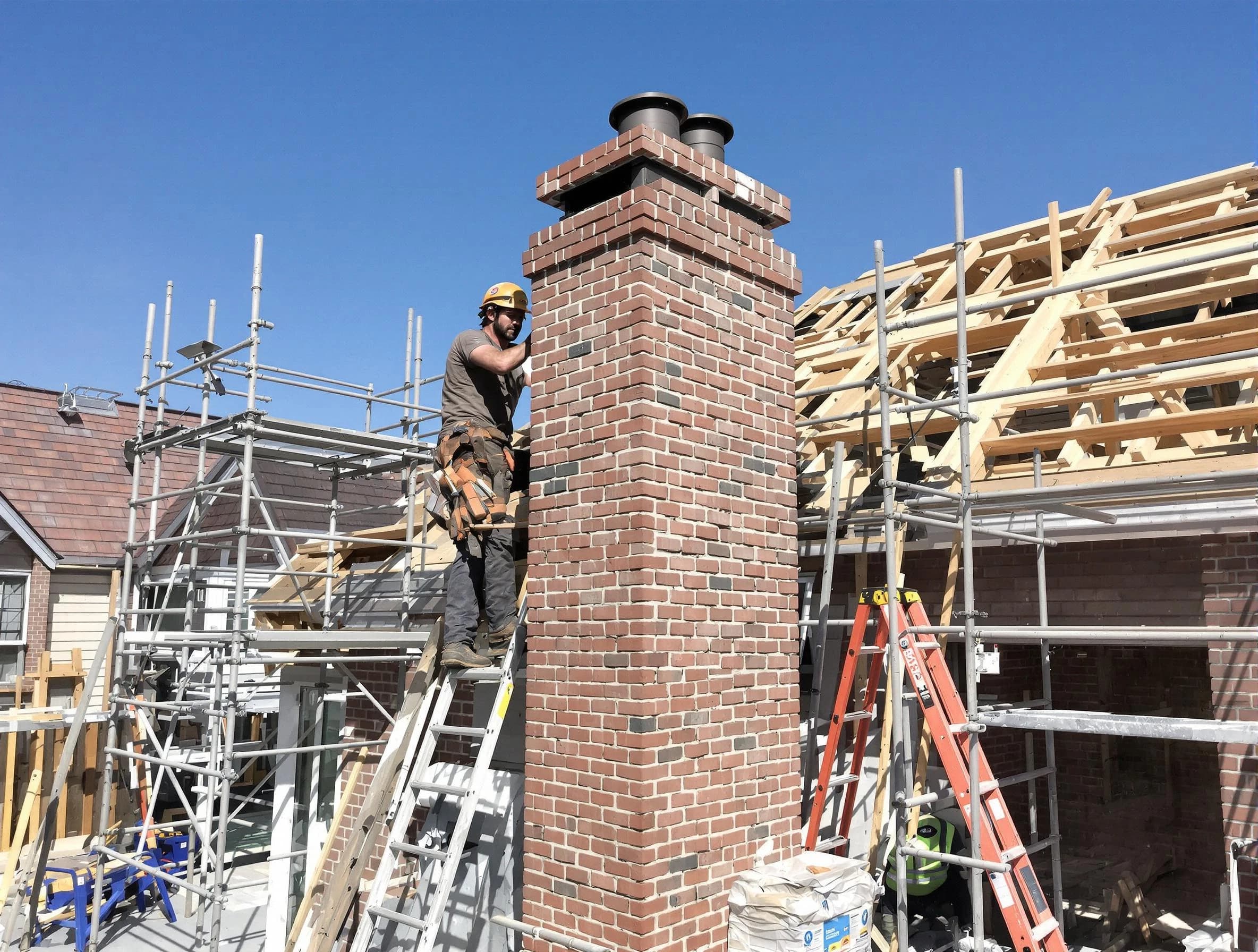 New chimney installation completed by Dedham Chimney Sweep in Dedham, MA