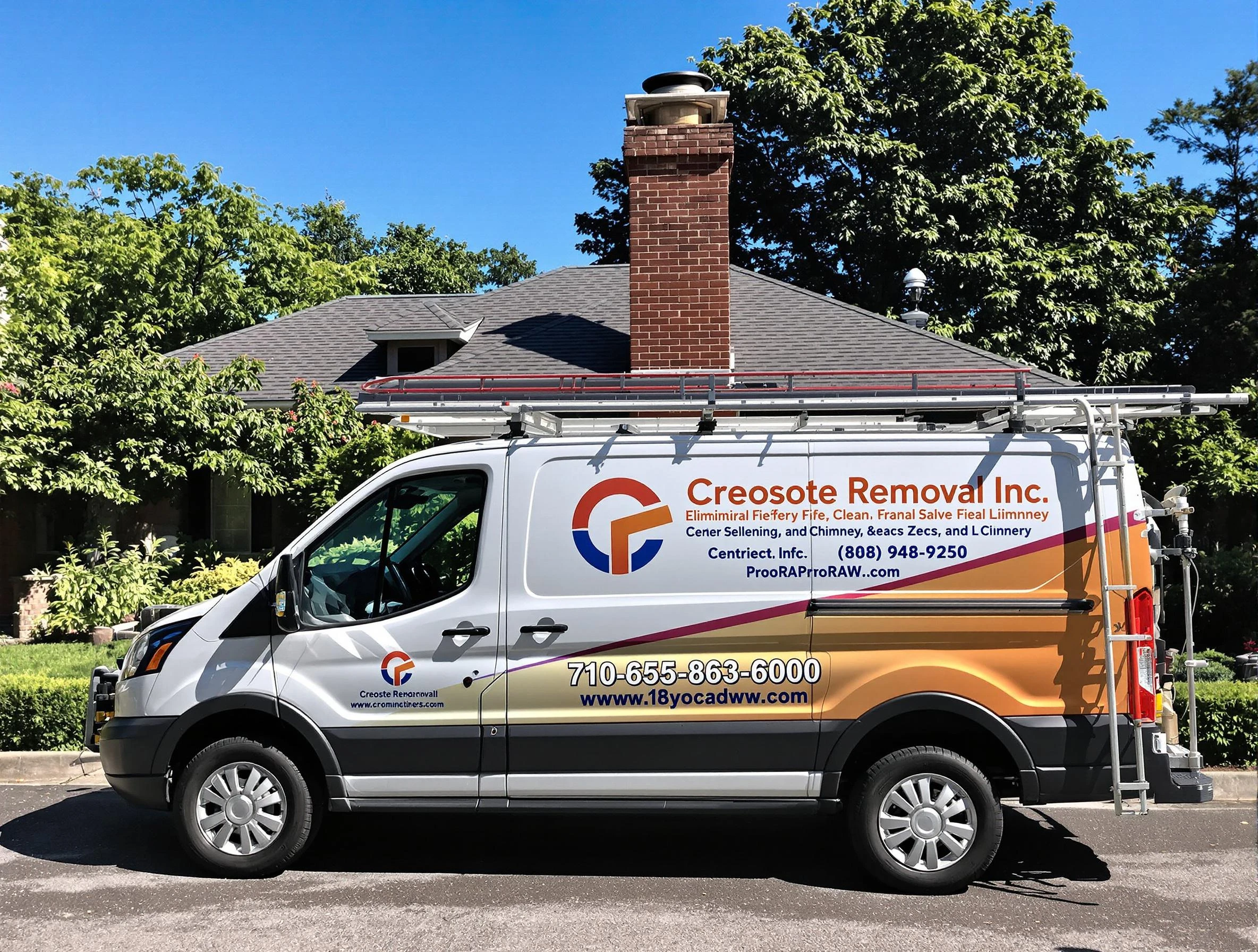 Dedham Chimney Sweep technician removing creosote safely in Dedham, MA